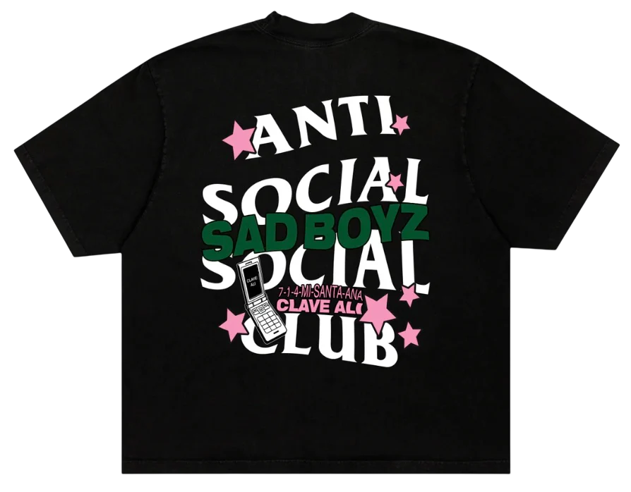 Anti Social Social Club X Junior H Sad Boyz Clave Ali Tee