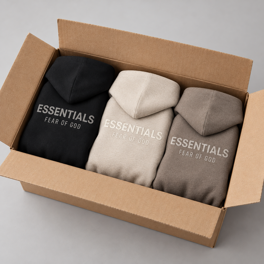 Hoodies Zip 2025 en caja kraft